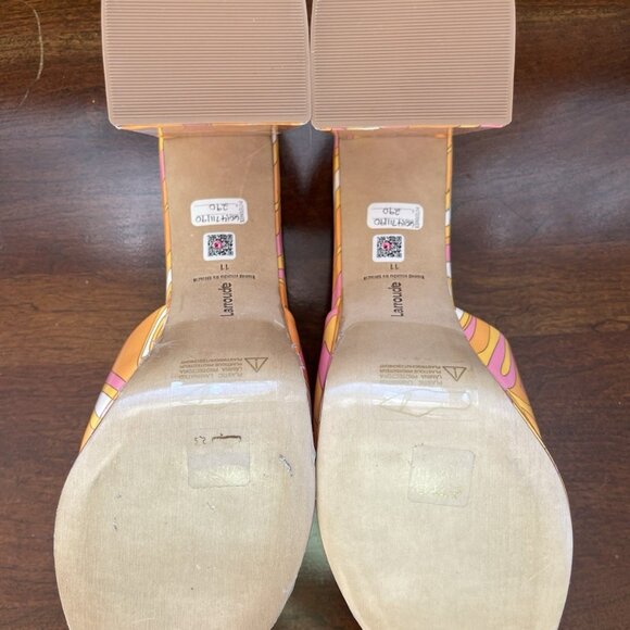 Larroude Dolly Mule Patent Wave Sun Color - Picture 5 of 6